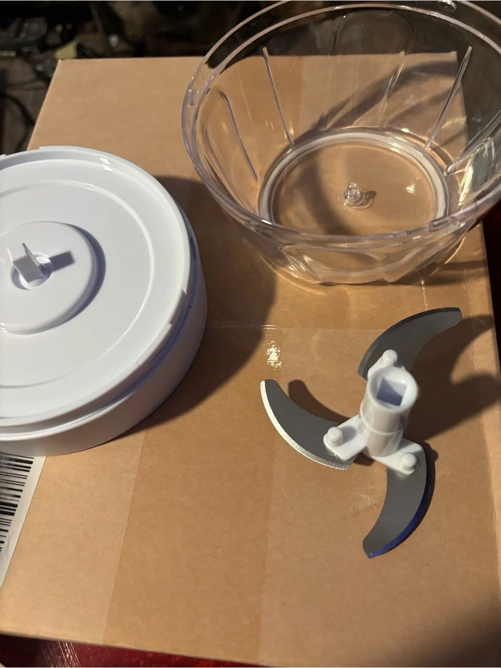 Weight Watchers White and Blue Manual Chopper